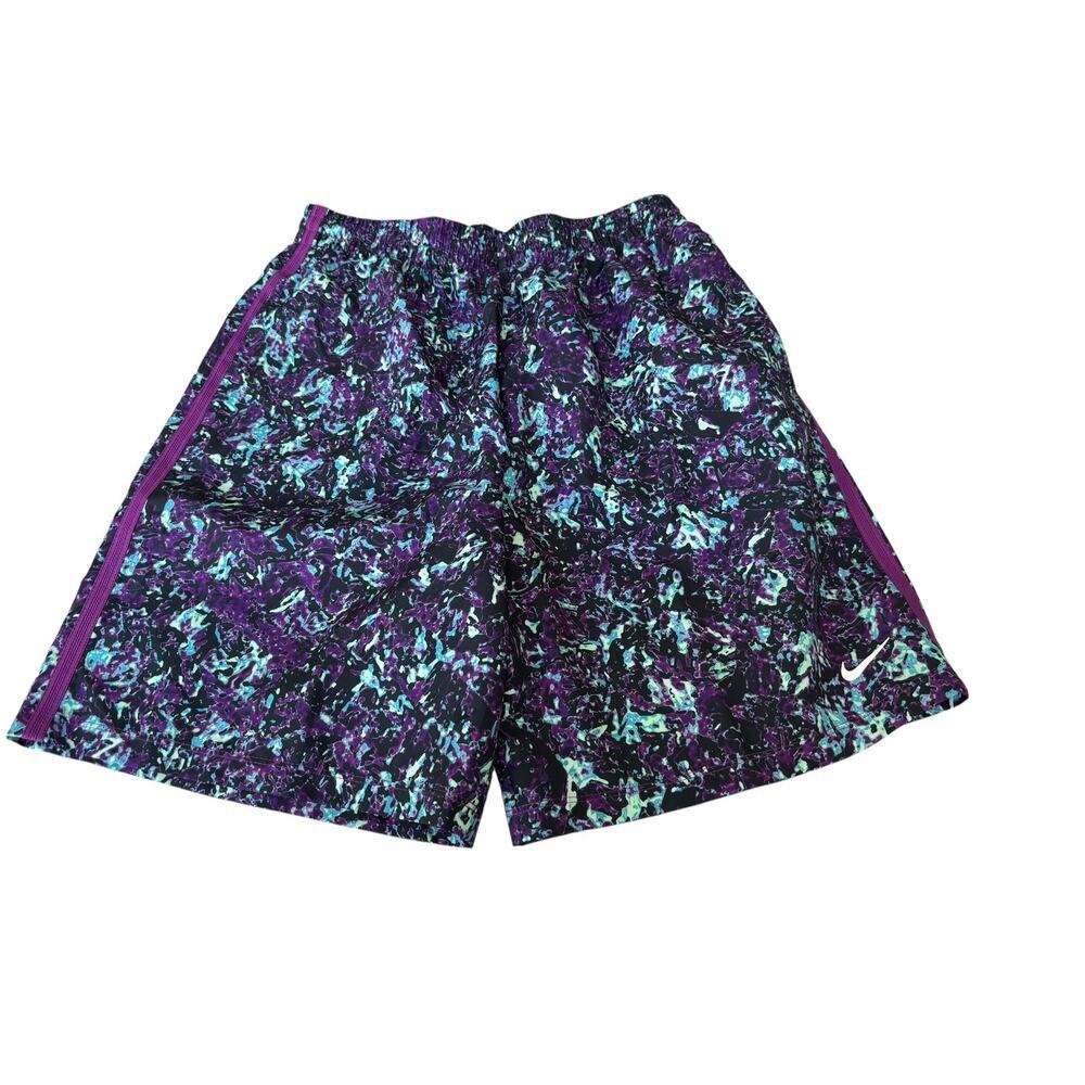 Nike Kids Purple Dri-FIT Multi Printed Shorts Size XL - Picture 4 of 7